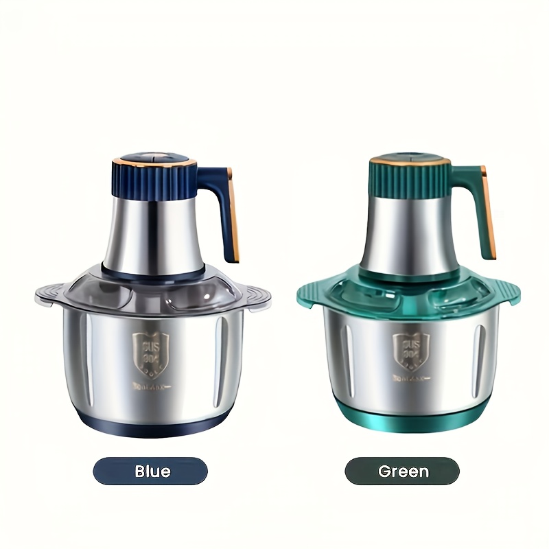 Graisseur électrique en acier inoxydable de grande capacité avec hachoir alimentaire - 5000 tr/min, 220V-240V, prise standard européenne, parfait pour la cuisine, la viande, les légumes, les oignons, l'ail, les salades, les fruits, les noix, le graisseur de viande de cuisine | Moulin en acier inoxydable | Hachoir alimentaire durable, broyeur de viande pour la maison