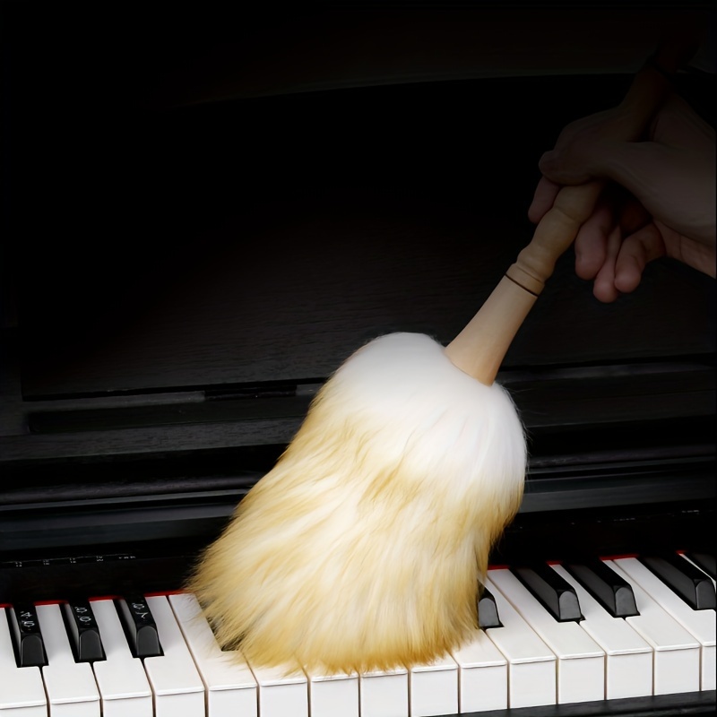 

Wool Cleaning Brush Piano Special Piano Brush Guitar Kite Chicken Hair Duster Dust Sweeping Ash Household Non-shedding Artifact Piano Keyboard Cleaning Dust