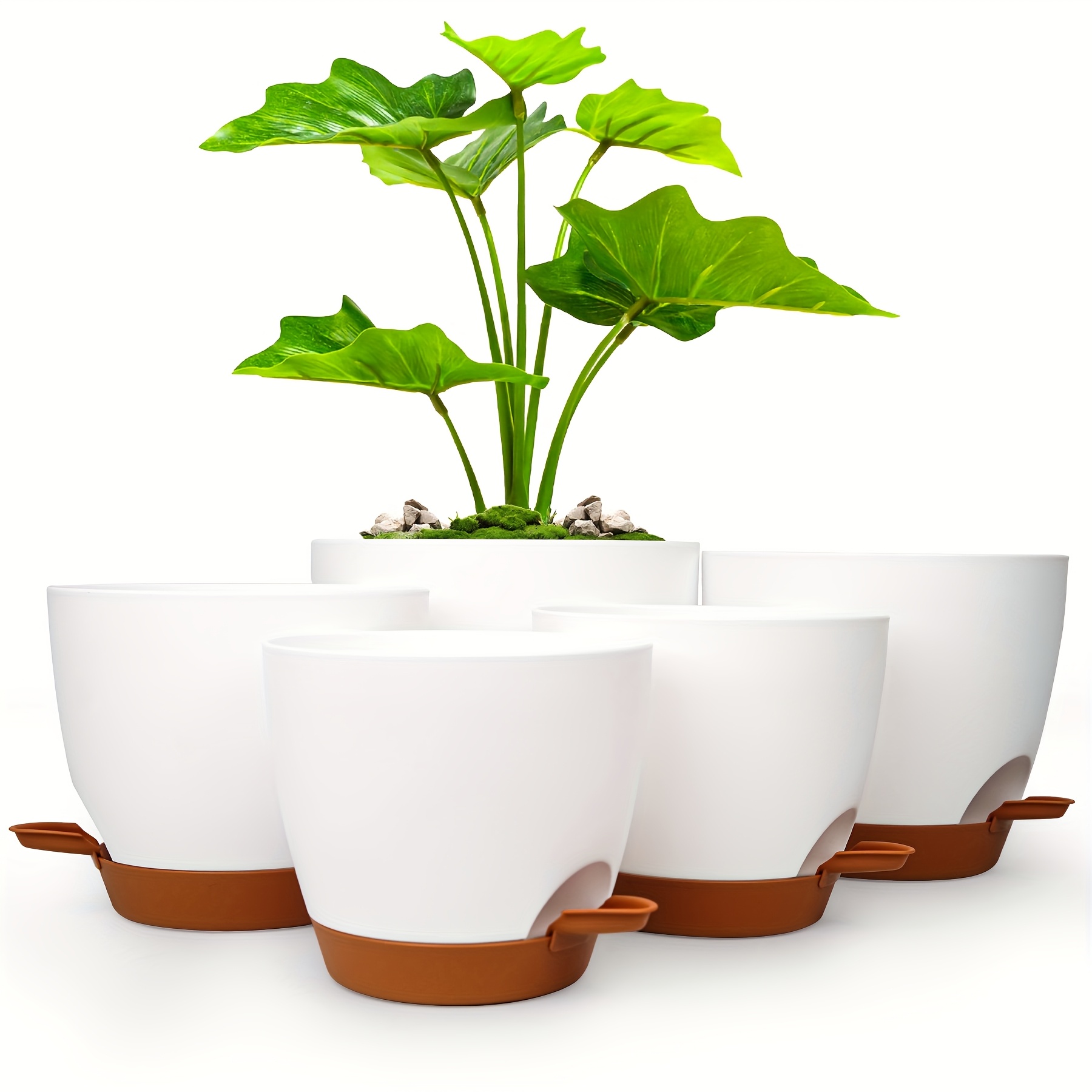 smart watering pots a curved tier - Temu