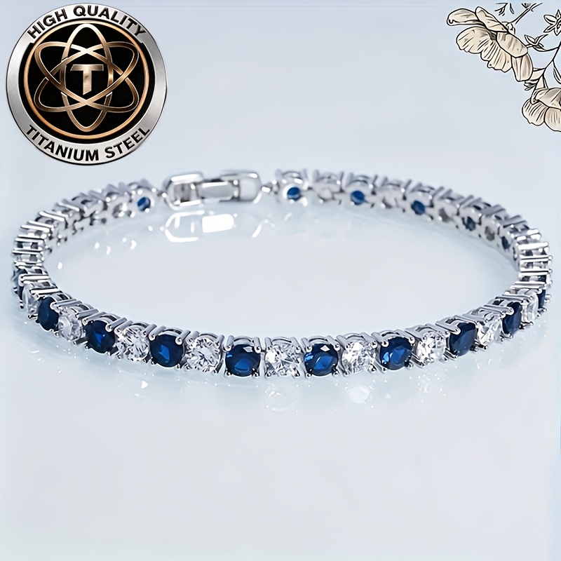 TEMU Women's Titanium Steel Bracelet, Perfect Anniversary Gift For Your Wife, Suitable For Men And Women For Various Occasions, Such As Banquets