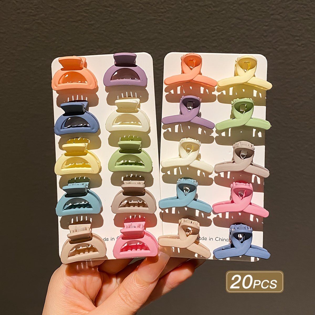 

20pcs Girl Hair Accessories, Colorful Irregular Shape Hair Claw