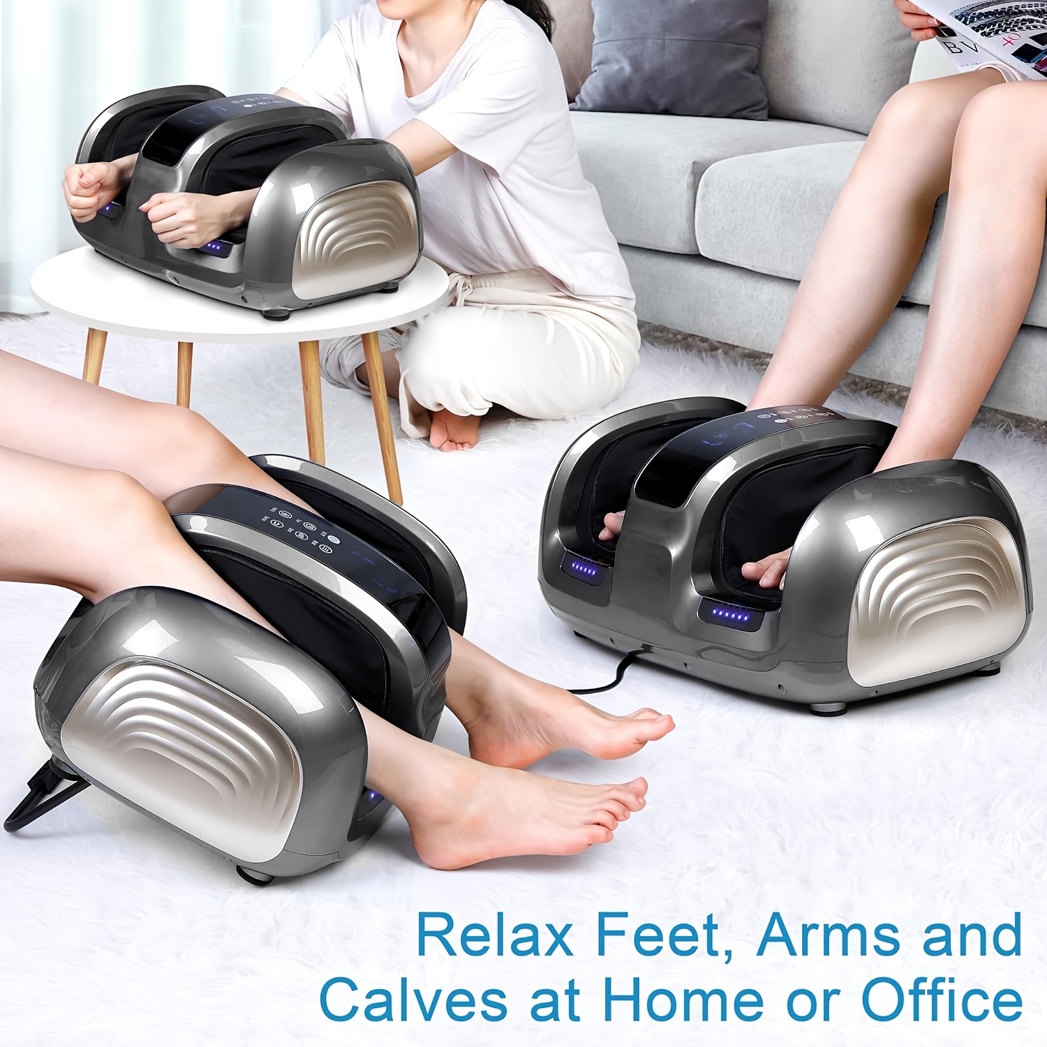 This 3D Acupressure Massage Device Features Heating, Kneading, And Compression Functions, Along with an Electric Massager. It Makes a Great Gift for at Home Or in The Office, And Is Suitable for Everyone, Regardless of Gender (IP20 for The Adapter).