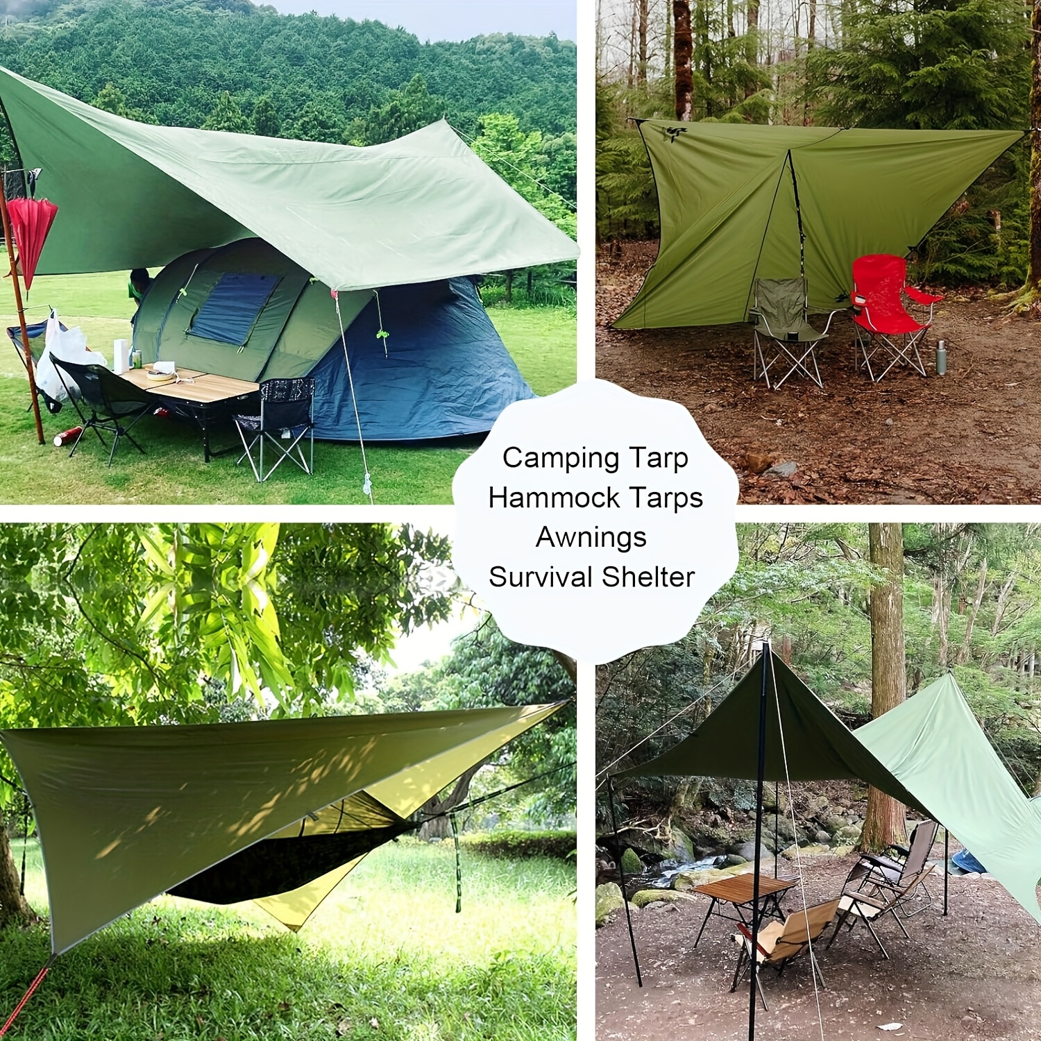 x oversized camping canopy tent durable polyester sun Temu Australia