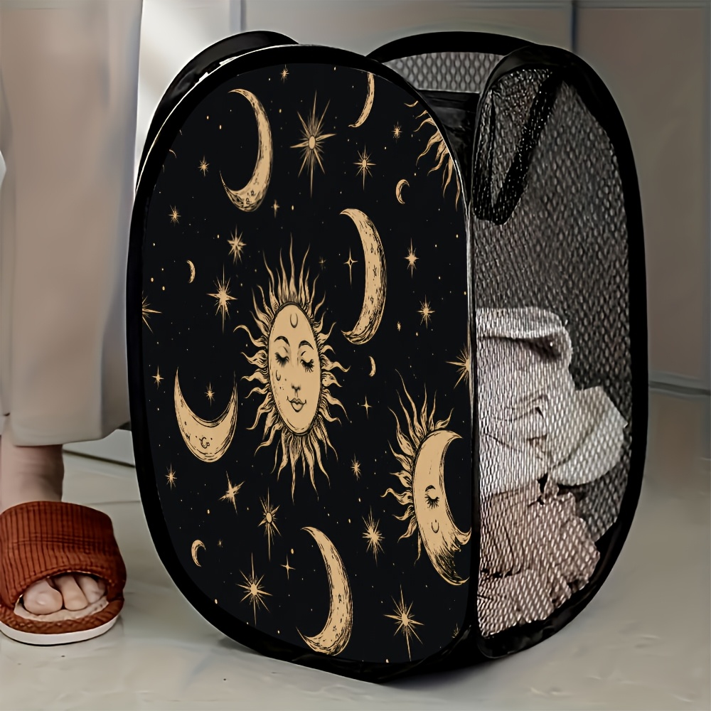 TEMU 1pc Starry Pop-up Laundry Hamper Compact Storage Gift Organization Needs