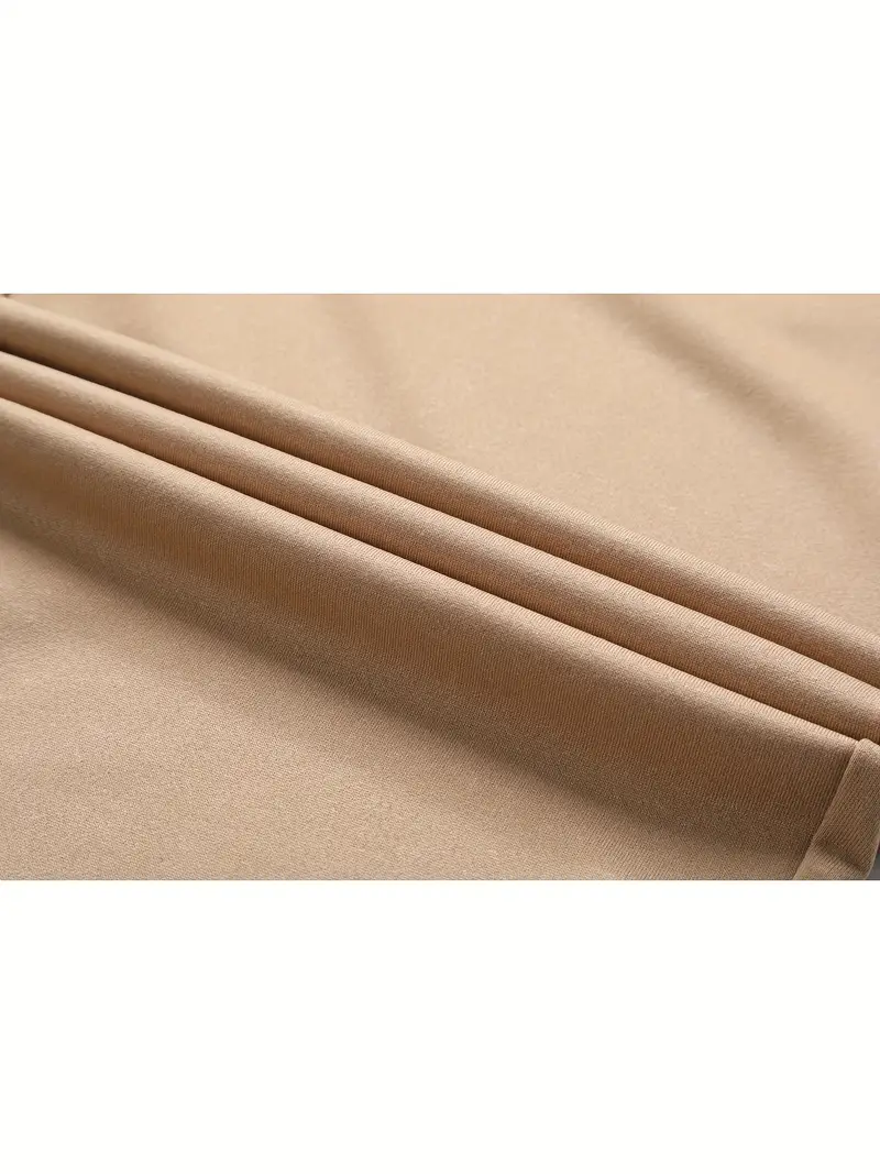 pantalon taille haute pour femme avec ceinture à cordon, tissu élastique, poches latérales et design froncé pour le camping et le port - noir, extérieur | pantalon à ceinture froncée | pantalon en tissu extensible Détails du produit 2