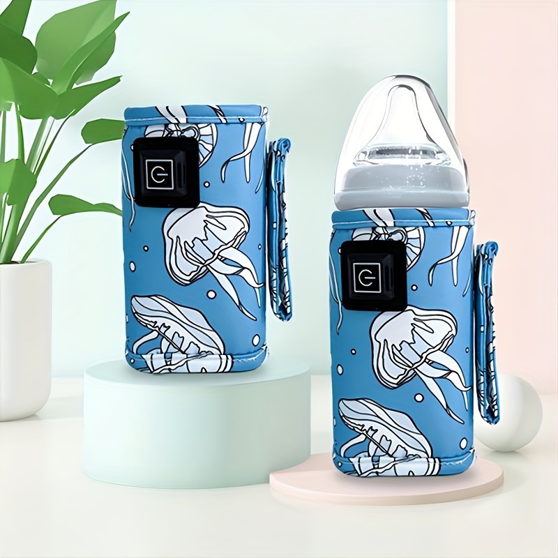 Portable USB Bottle Insulated Sleeve, Water Formula Milk Warmer Cover,  Travel Camping Feeding Bottle Heater