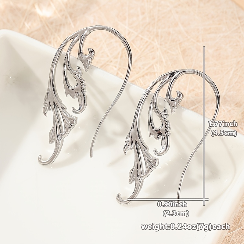 Women's Bohemian Vintage Leaf Design Drop Earrings