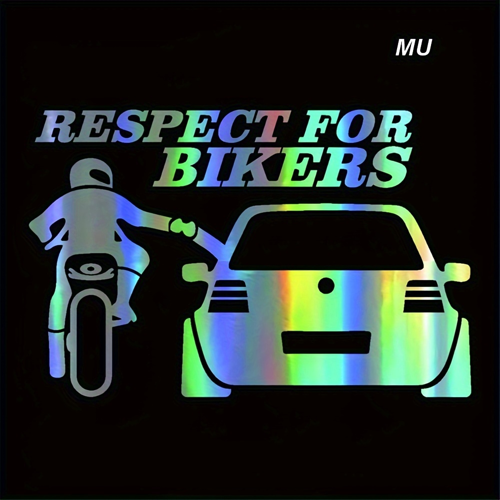 Image of Car Stickers For Bikers Sticker Funny Wrap Vinyl For Auto Door Handle Decals Body Car Accessories Decoration