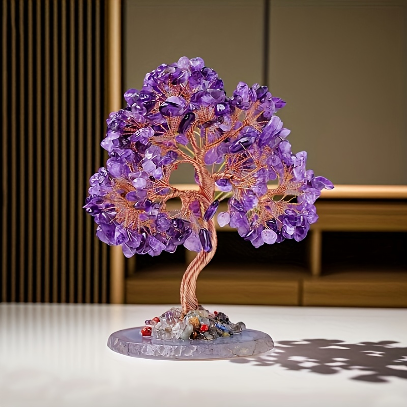 Image of 1pc Of Natural Gemstone Amethyst Tree - - Home Decor - A Thoughtful Gift For