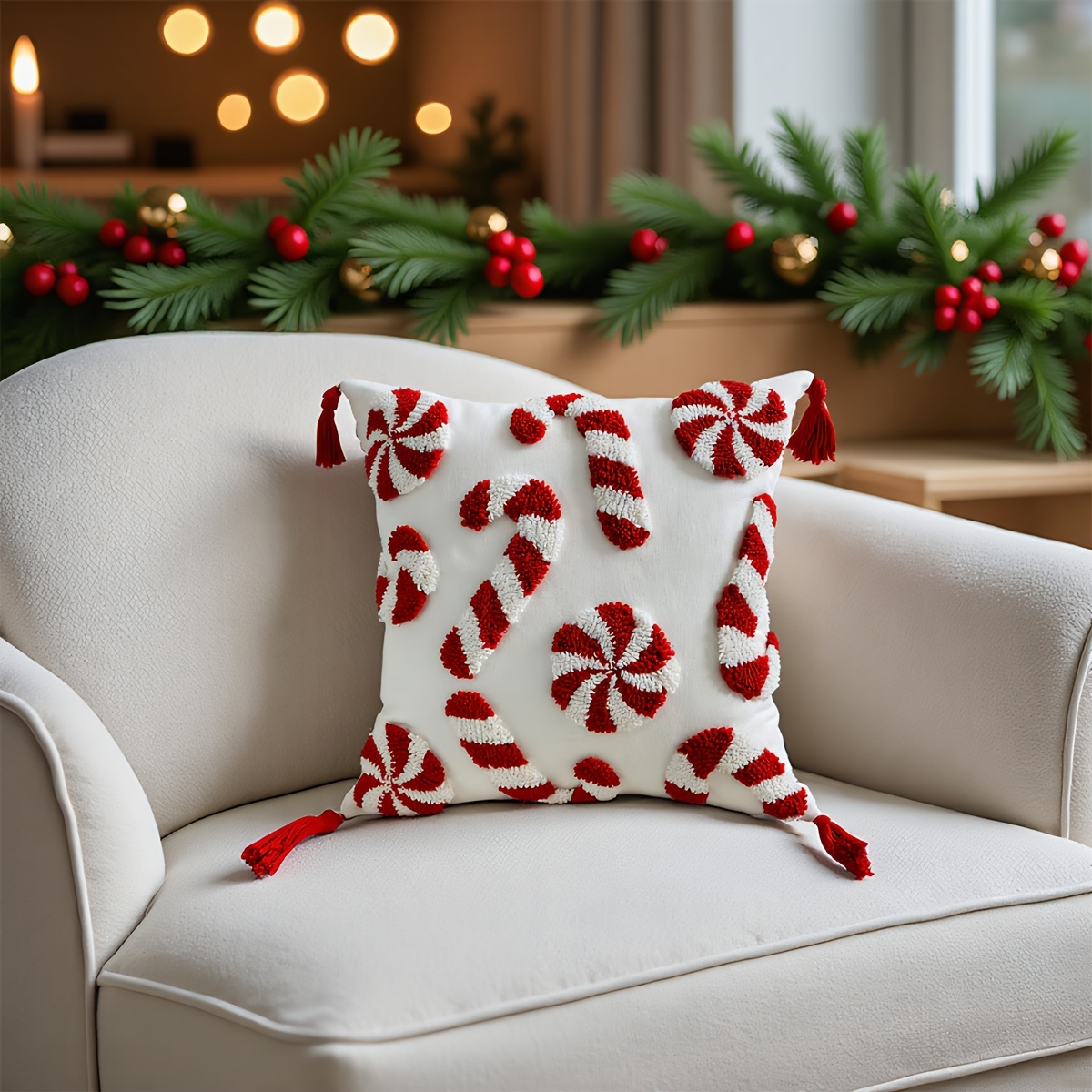 1st handgjord tuftad plysch kuddfodral 18*18 tum med - Temu Sweden