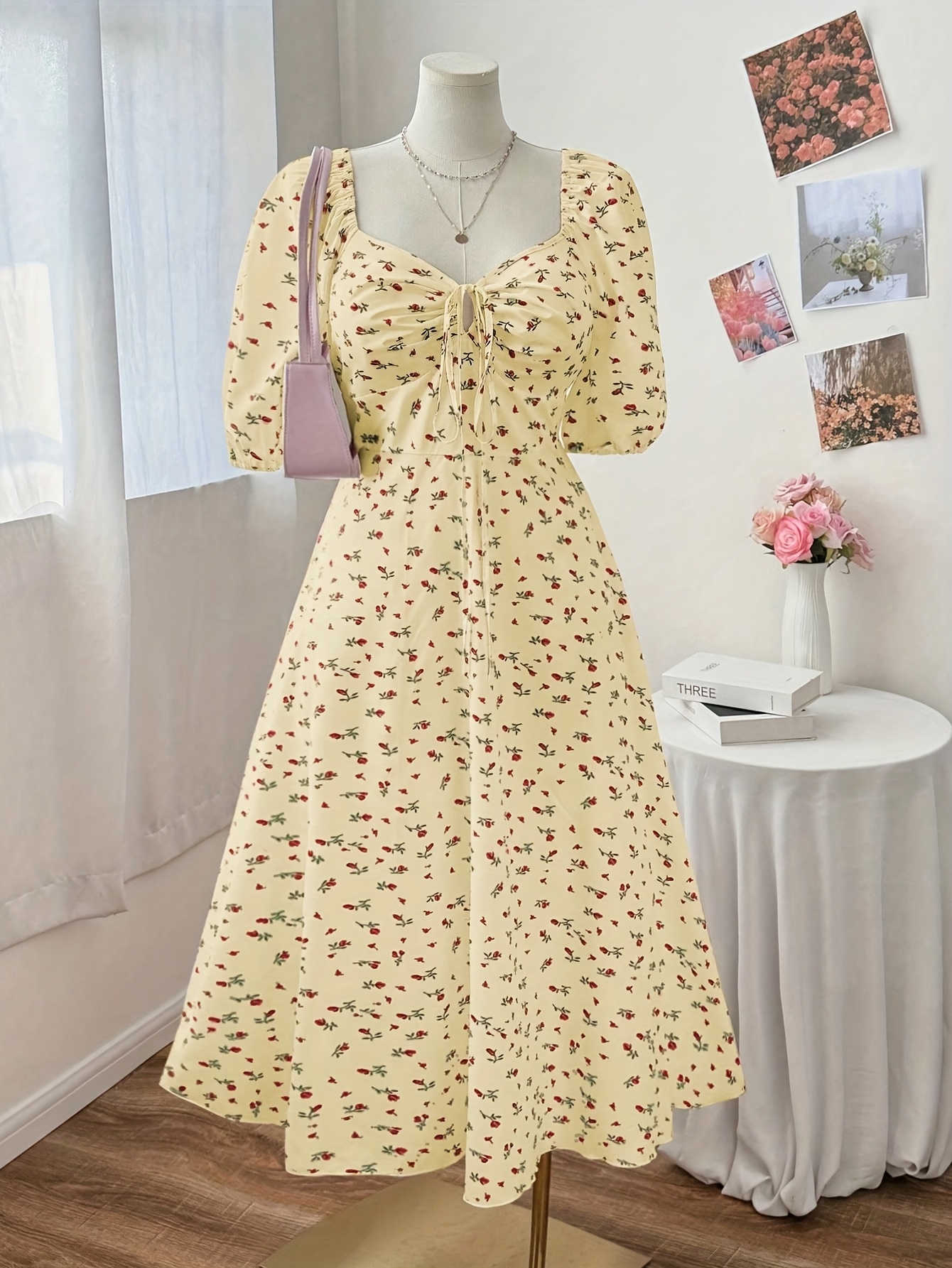 plus size retro dress patterns Large Size Vintage 1950s Sewing Pattern For An Elegant Full Skirted Dress  With A Defined Waist Butterick #7813 Bust 44 Volup Size