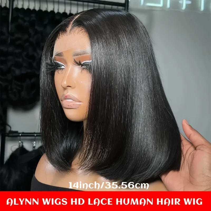 bob wig huamn hair glueless wigs 250 13x6 full straight human hair wigs hd straight lace frontal wig brazilian long bone straight human hair lace front wigs for women 1 human hair wig with baby hair details 4