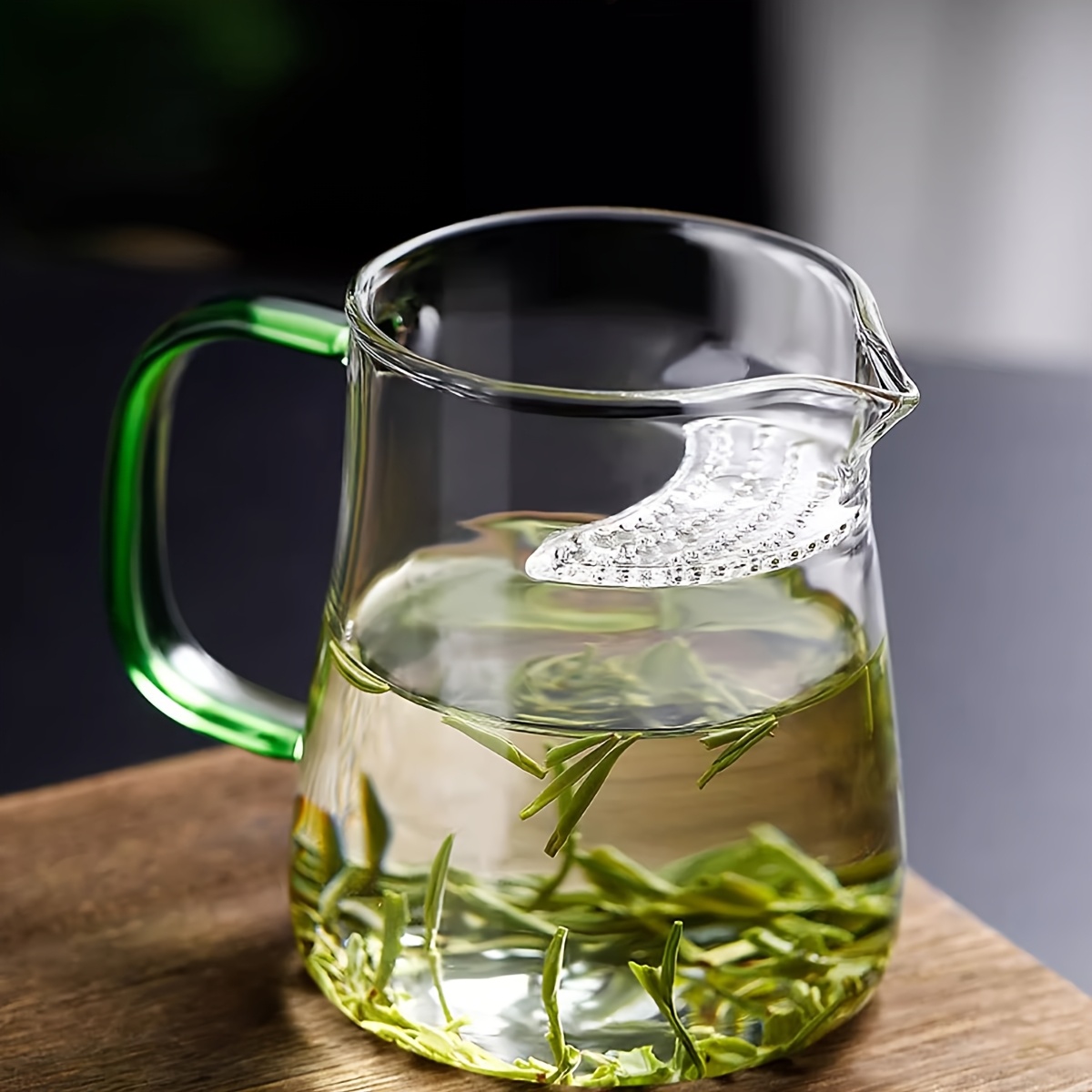 1pc 450ml Borosilicate Glass Tea Pot With Built-in Filter, Durable & Heat-resistant For Home And Office Use, For Easy Monitoring Of Brewing