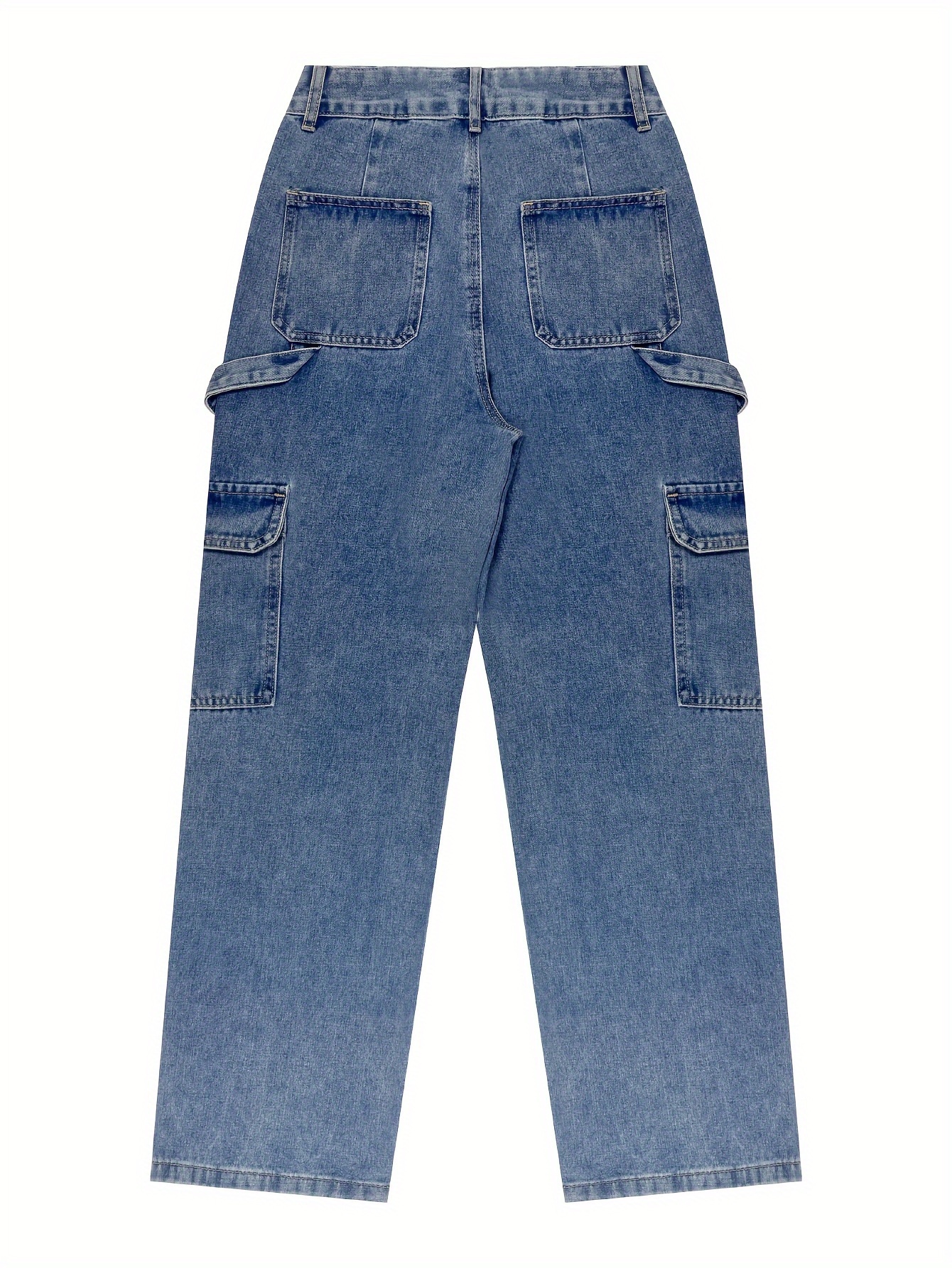 womens high waisted stretch denim joggers zipper detail Temu Poland