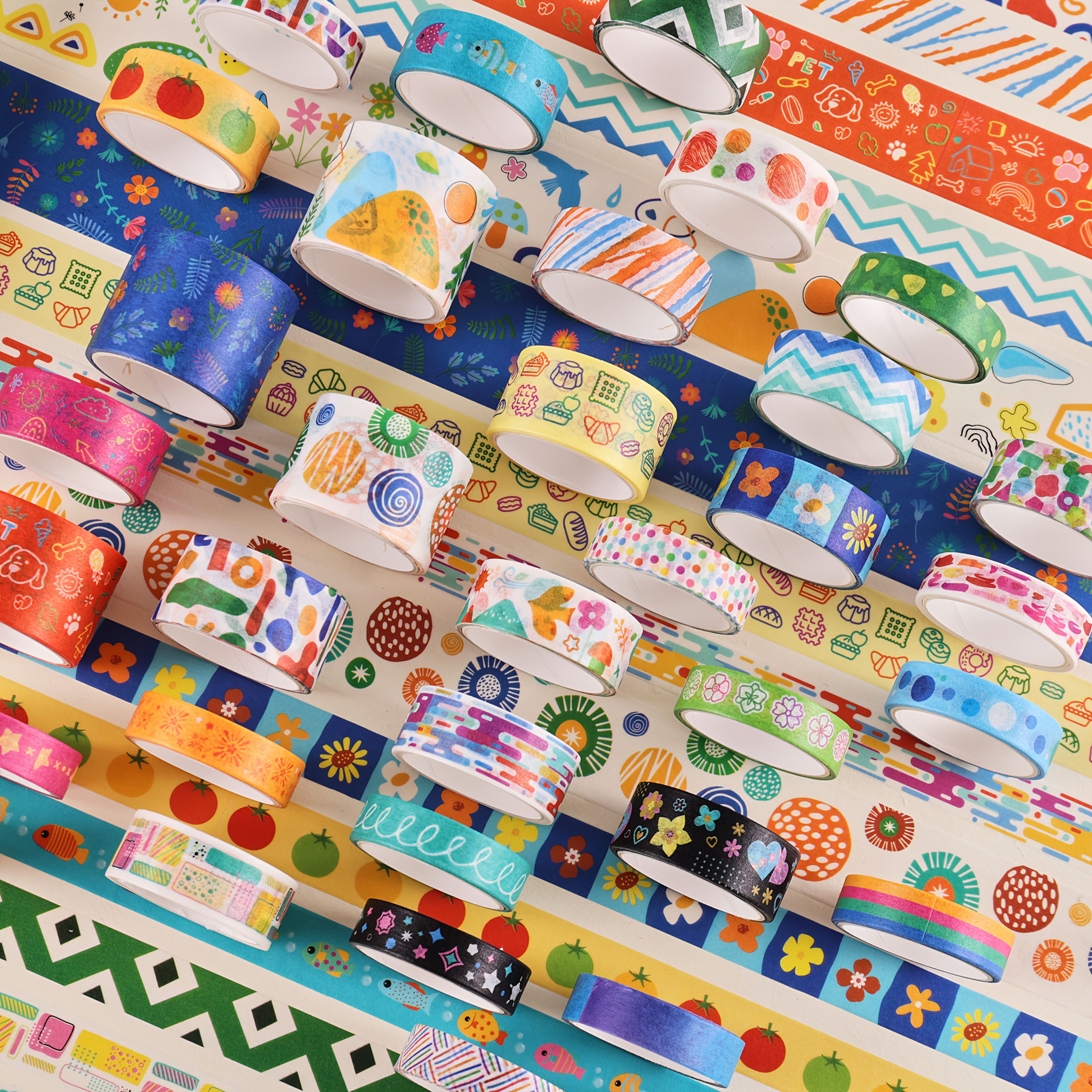 40 Rolls Washi Tape Set, Cute Decorative Tapes for Crafting