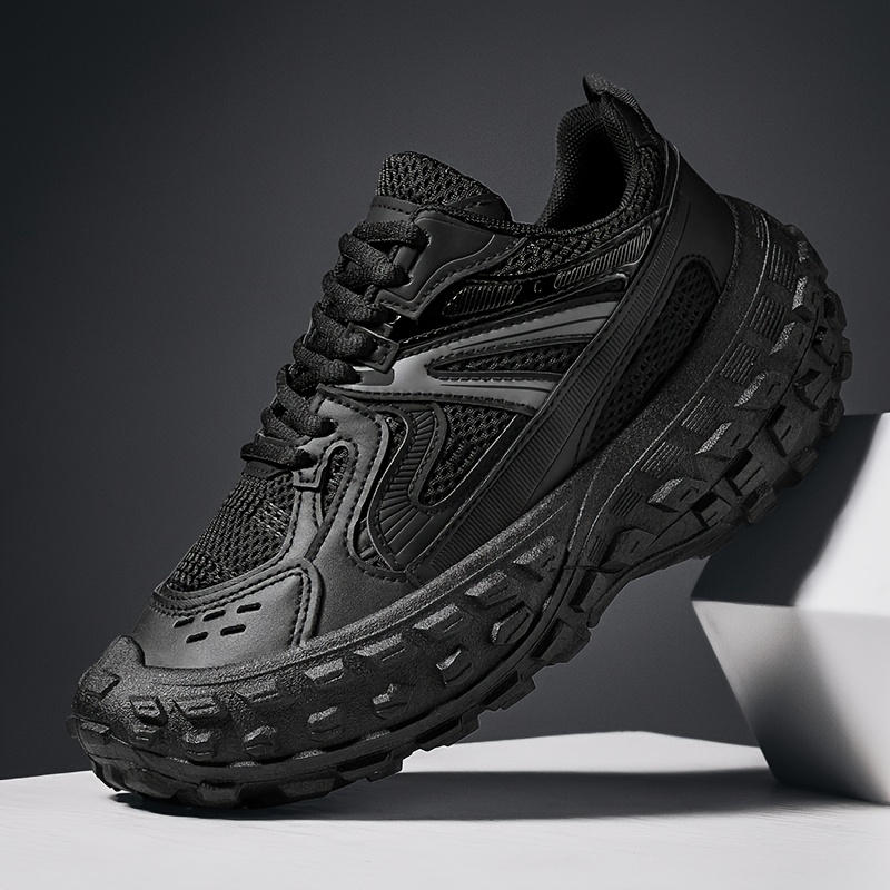 49#V2025 Spring Tire Shoe Mesh Upper Thick Sole Tire Shoe Mesh Upper Thick Sole Athletic Trendy Shoes Casual Dad Shoes