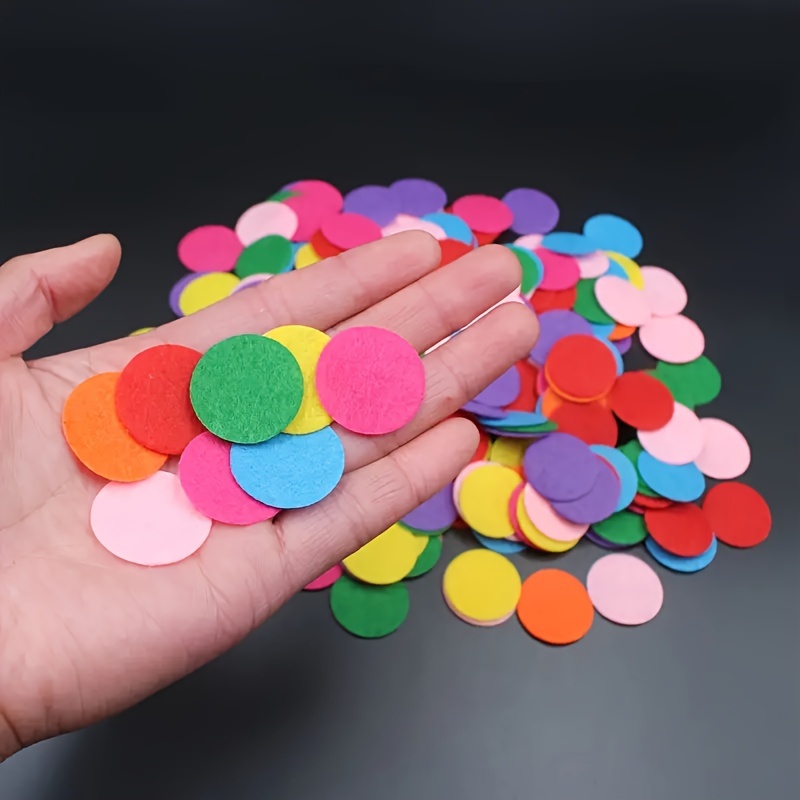 

100 Pieces 1-inch Mixed Felt Circles, Colorful Diy Crafting Pads, Multipurpose Sewing Supplies For All Holidays, Fun Creative Gift Idea For Diy Projects And Arts & Crafts