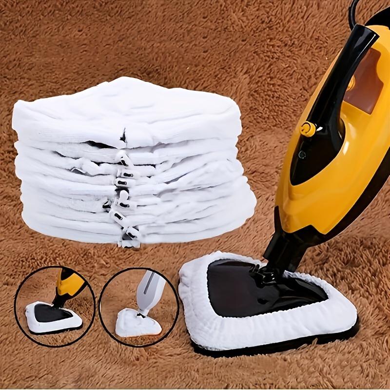 

6 Pcs H2o Superfine Fiber Steam Mop Cloth Covers - Reusable, Absorbent, Suitable For Floors And Glass