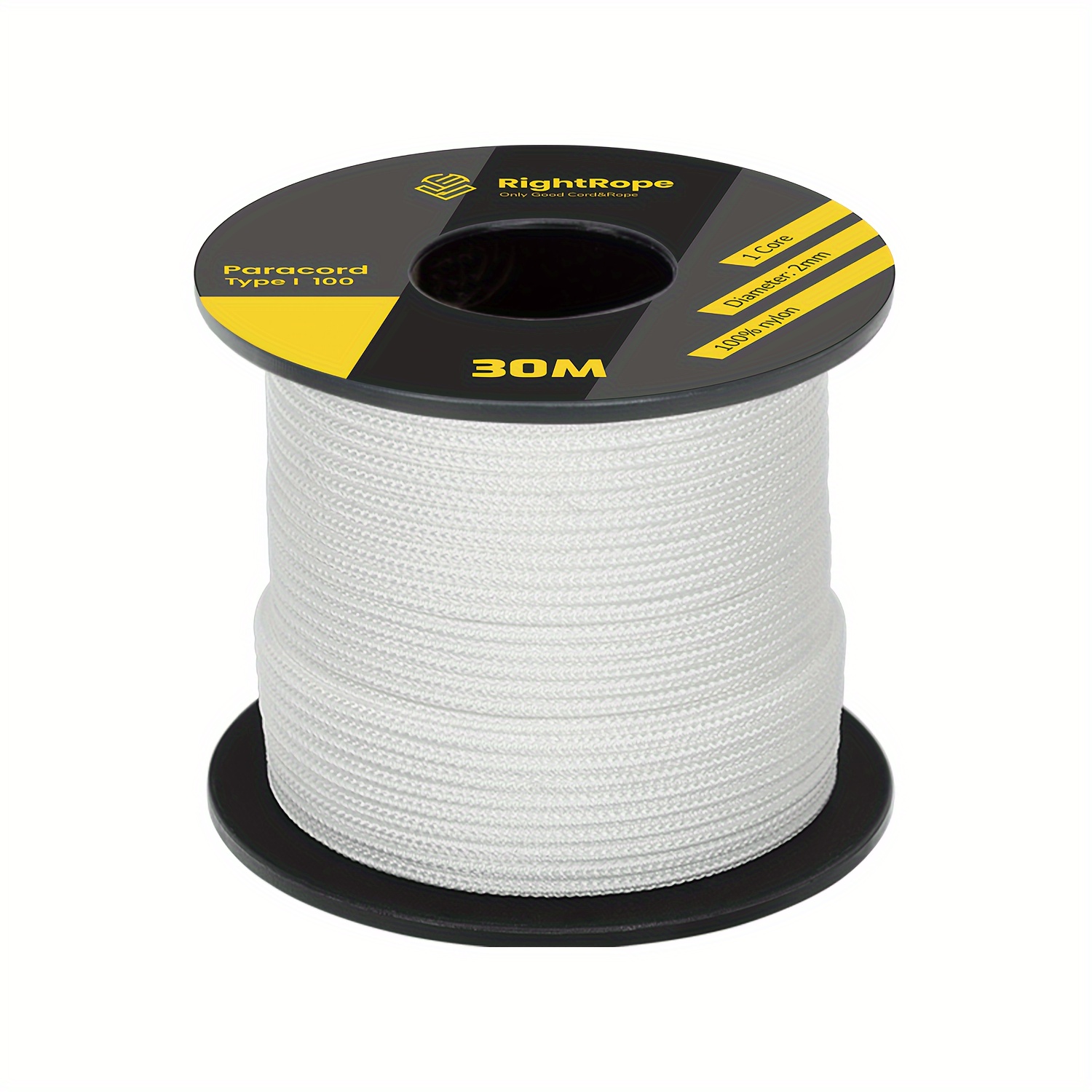 Paracord 2mm 1 Strand Nylon Rope Paracord 100 Type I Max 45kg 100lbs -  Sports & Outdoors - Temu