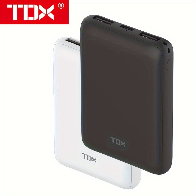 

Ultra Slim 5000mah Power Bank - Portable Phone Charger With Usb C, Dual Outputs For Iphone 15/14/13/12/11, Android Phones & More
