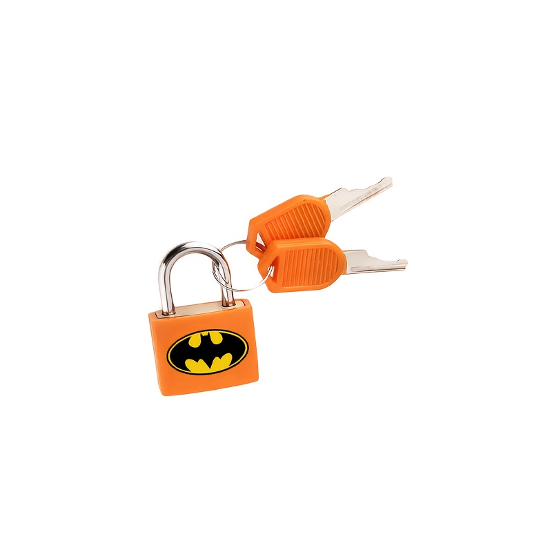 Batman-themed Printed Mini Portable Padlock with 2 Spare Keys