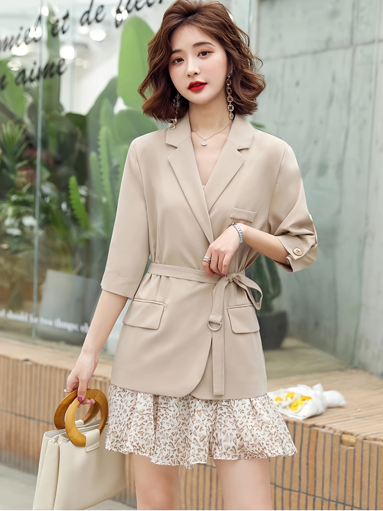 2024 new korean style fashionable elegant autumn suit two - Temu