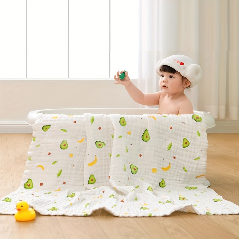 ultra soft absorbent   bath towel 27 5 x35 4 bubble gauze breathable lightweight machine washable   in mixed colors details 6