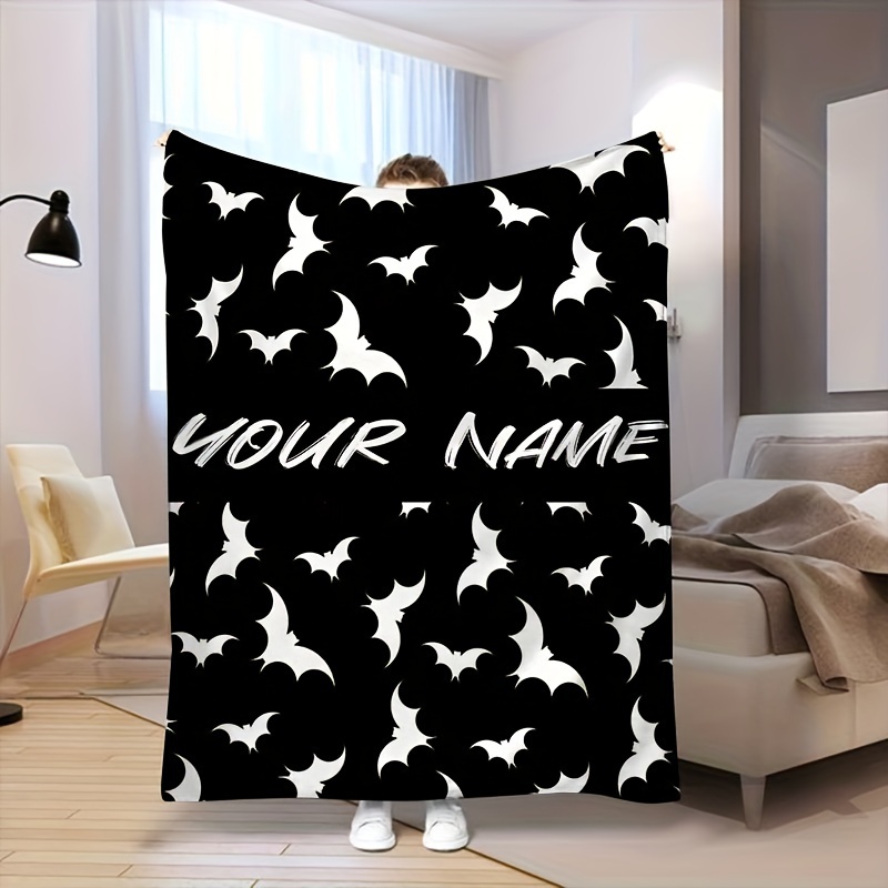 

Personalized Gothic Blanket: Black With - Perfect For Bed, Sofa, Or Living Room - Hand Wash Only - 70cm X 100cm / 28in X 40in