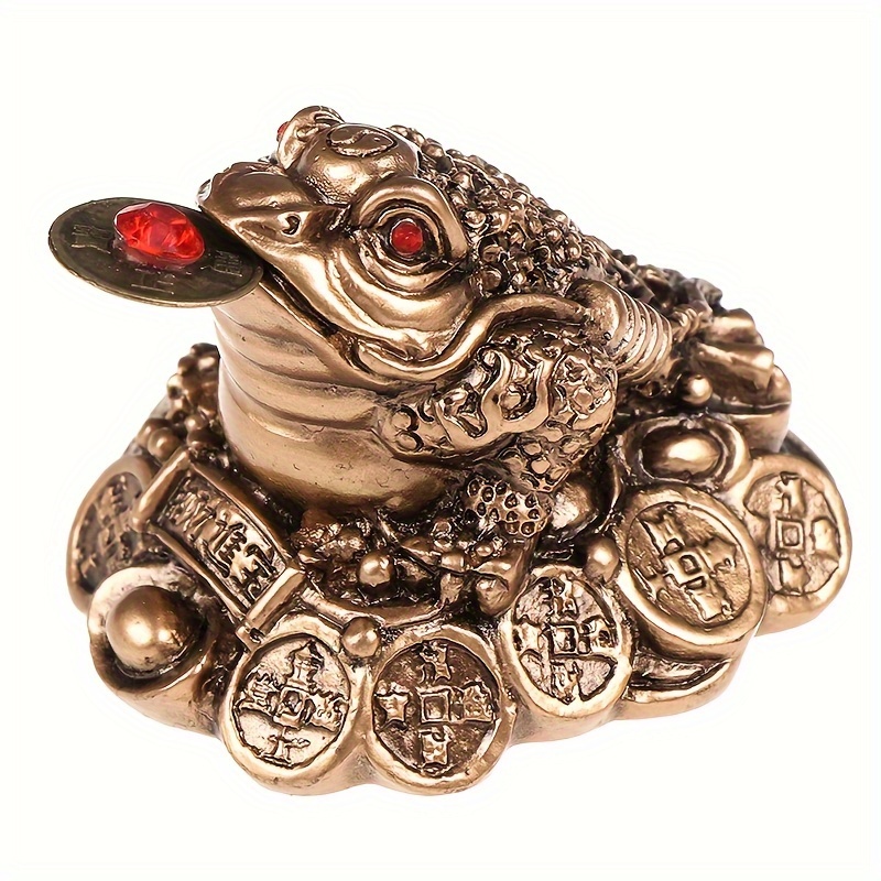 Image of Money Toad Figurine - Shui For Decor, Resin , No Power Needed For Christmas,halloween Decorations,fall Home Decor Collectible Figurines For Halloween Thanksgiving Christmas Decorations Collectible