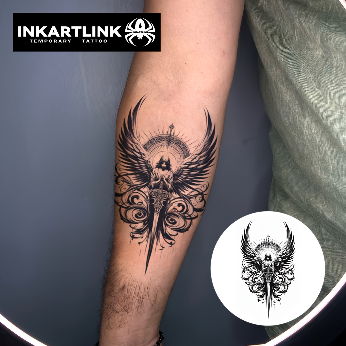 Image of Inkartlink Technology Tattoos, Protection, Semi-permanent Tattoos, Temporary Tattoos, Fake Tattoos, Waterproof, Real Tattoo , Plant Tattoos