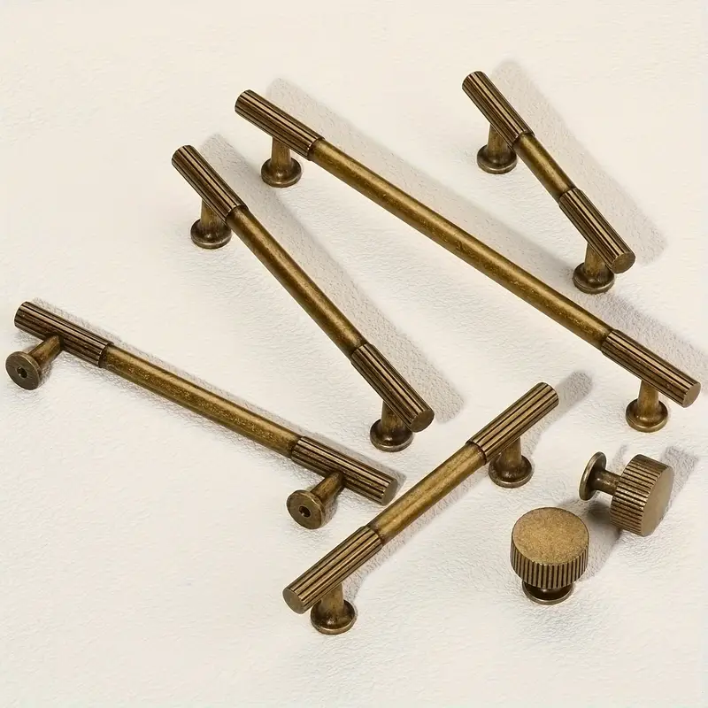 4pcs antique brass kitchen cabinet handles drawer knobs - Temu 4pcs antique brass kitchen cabinet handles drawer knobs - Temu