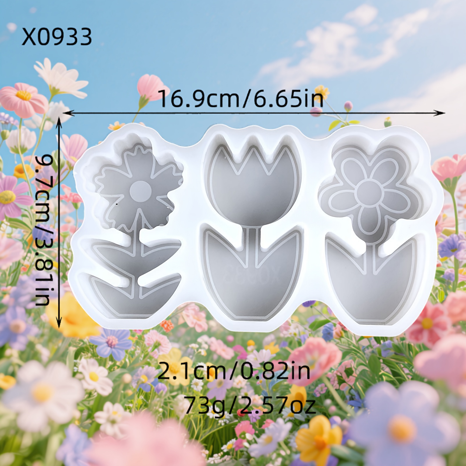 E-shop Harz-Silikonform für Blumenornamente, dreidimensionale Ornamente, Silikonformen für DIY-Kerzen, Silikonformen für Gipsornamente, Silikonformen