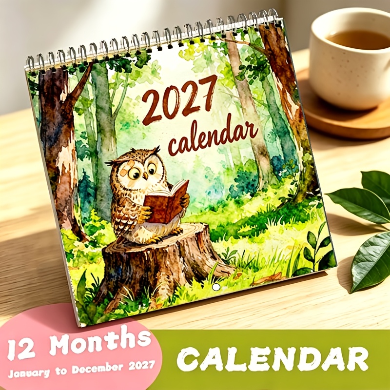 TEMU Cartoon Wall Calendar. Suitable For Home, Office, School. Ideal For Christmas, Wedding Anniversaries, New Year/holidayssun As A Gift (english