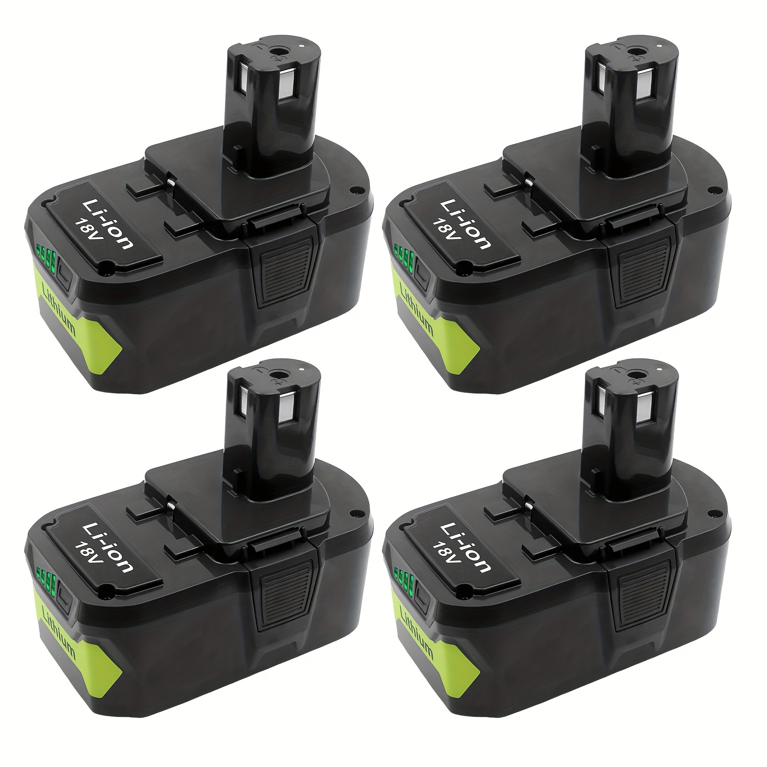 2-Pack 18V 6000mAh P108 P107 Replacement Battery and P117