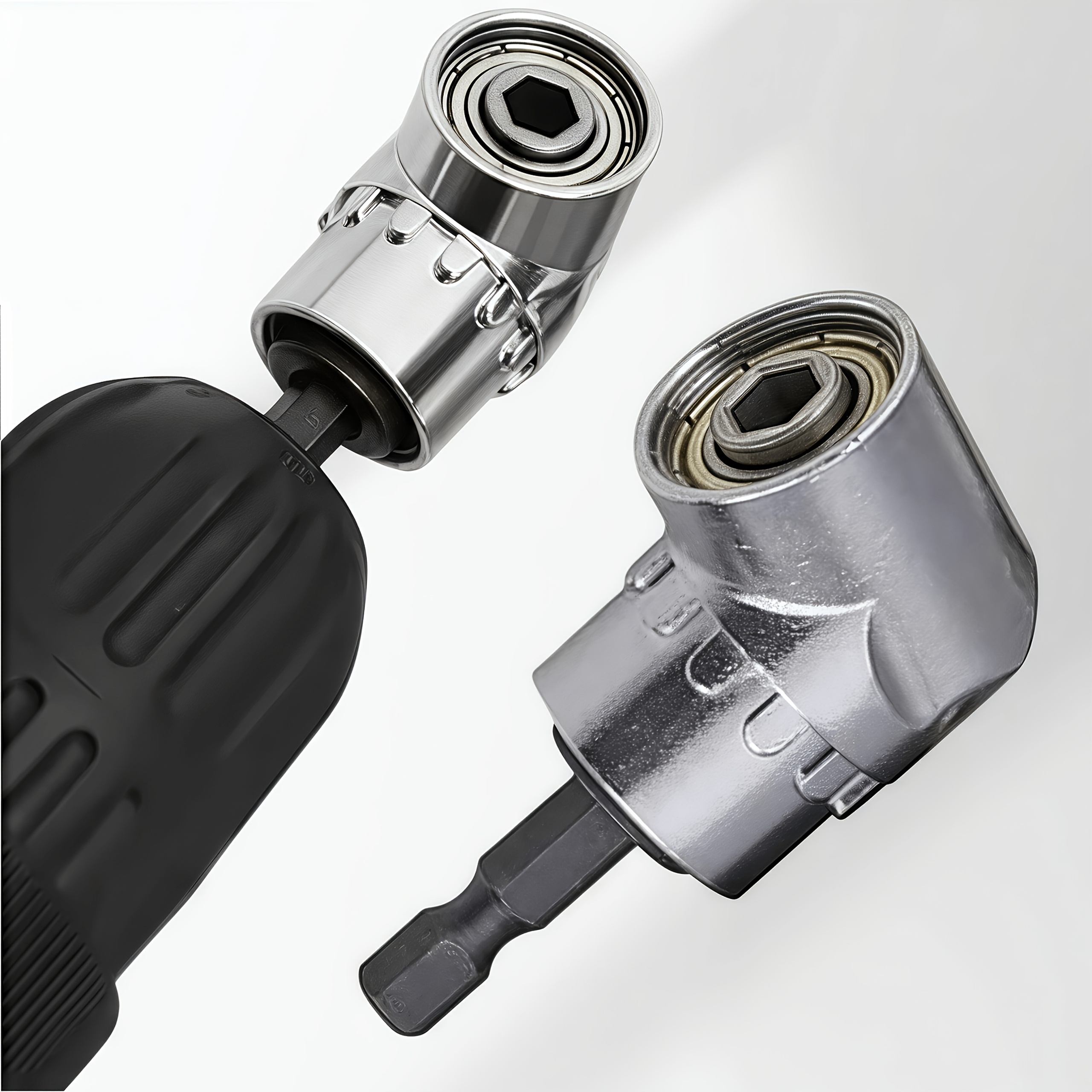 1pc Magnetic Right-angle Drill Bit, -change Screwdriver Adapter, Compatible With Electric Drills And Drills, Sturdy Material, Suitable For Tight Spaces And Car Repair