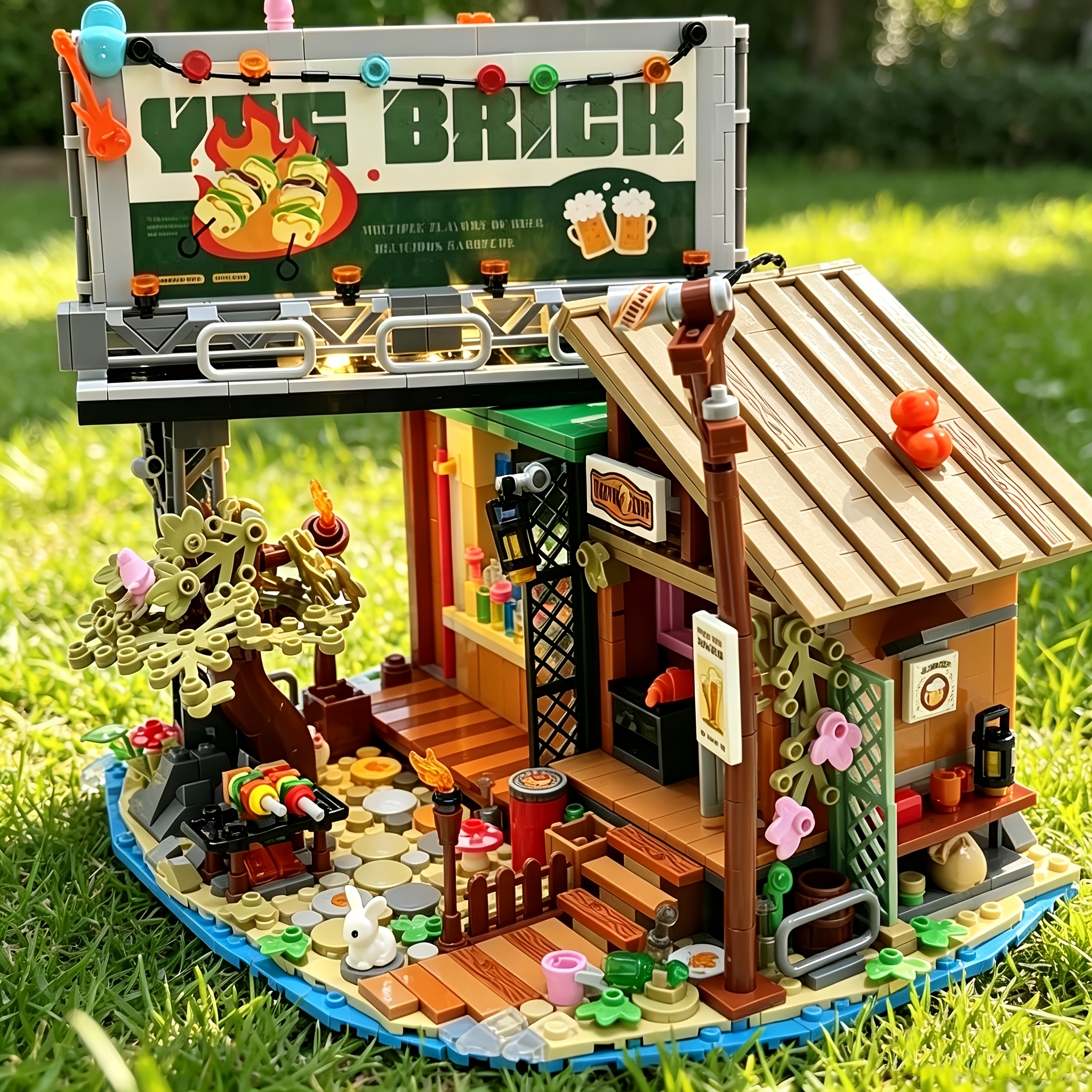 1108pcs Forest Tavern Assembly Blocks