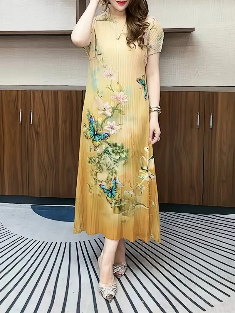 loose fitting summer dresses with sleeves loose fitting dresses with sleeves 100% Linen Loose Fit Button Waist Gathered Maxi Dress LUNA LINTICO
