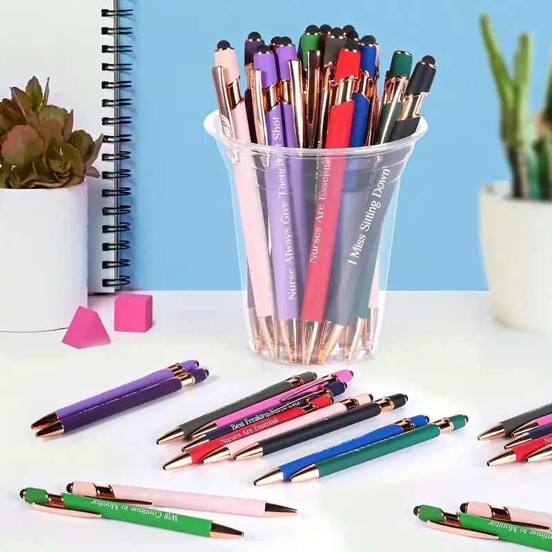 50 99pcs custom engraved metal ballpoint pens personalized elegant writing office use or business gifts Product details 0