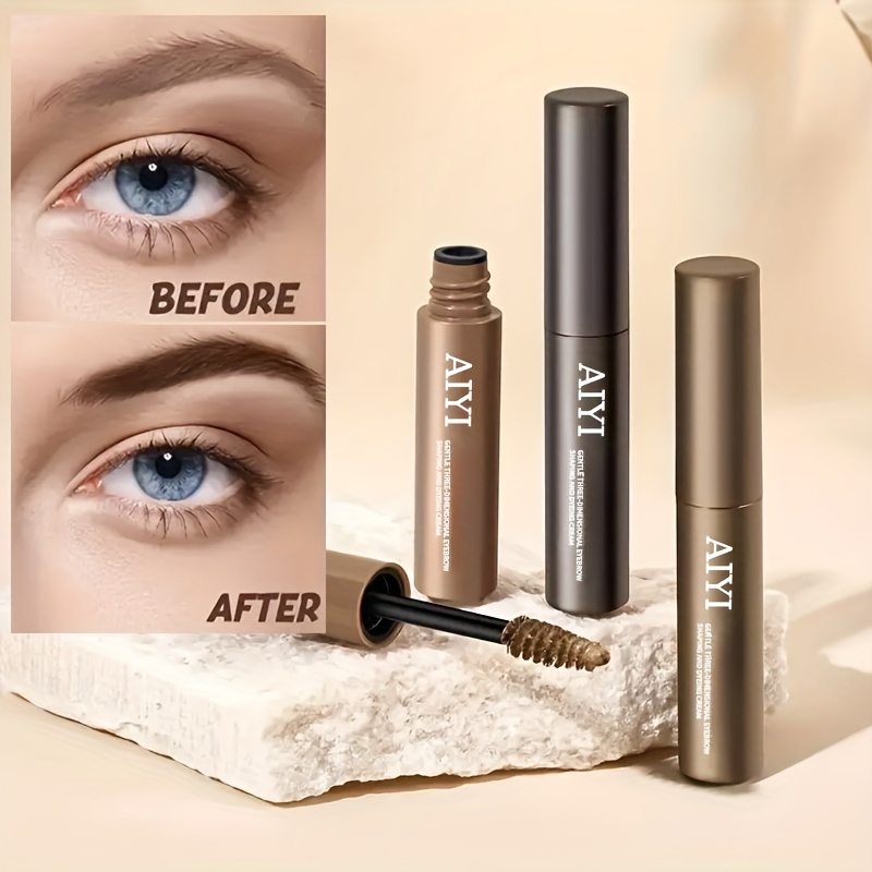 3d long lasting waterproof eyebrow gel natural   long       suitable for   types brown color brow makeup