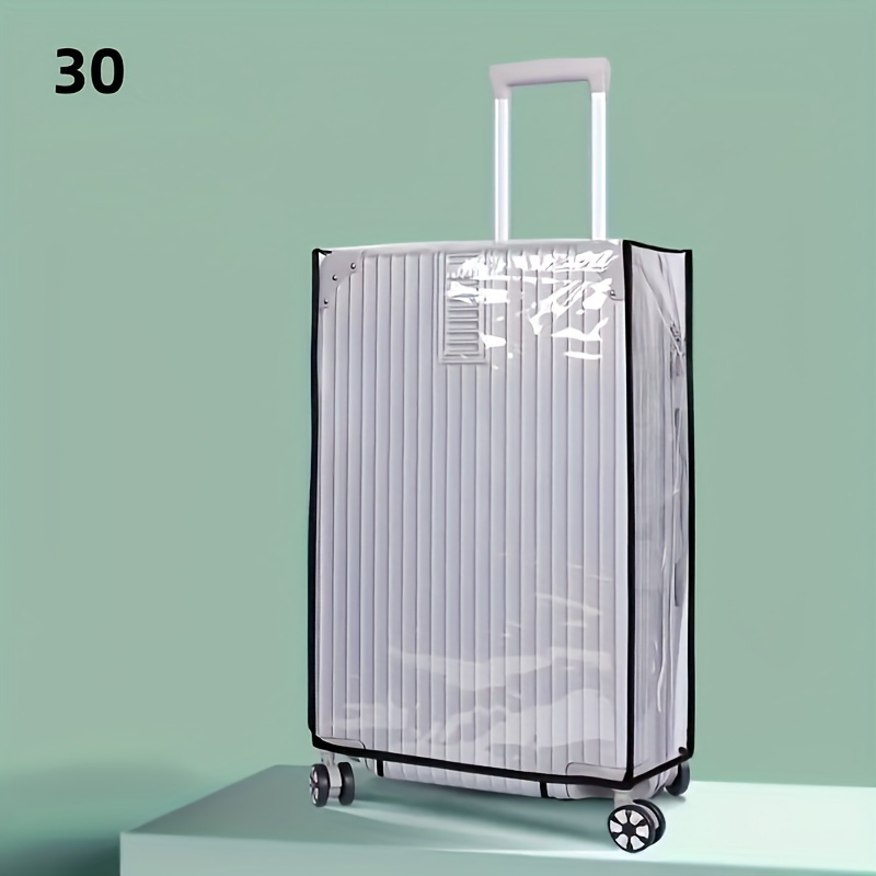 Transparent Pvc Suitcase Cover Waterproof Dustproof Trolley Case Cover Suitable For 18 Inches To 30 Inches