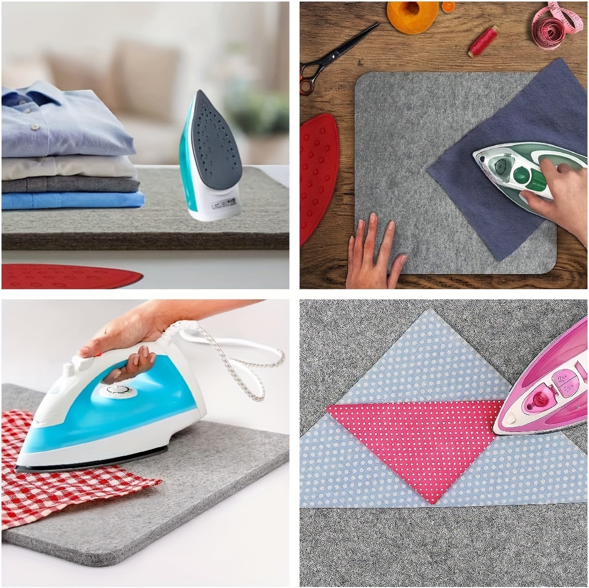 1pc wool felt mat for ironing portable non electric ironing board pad diy craft sewing material multipurpose tabletop ironing mat for clothing crafting and tailoring details 2