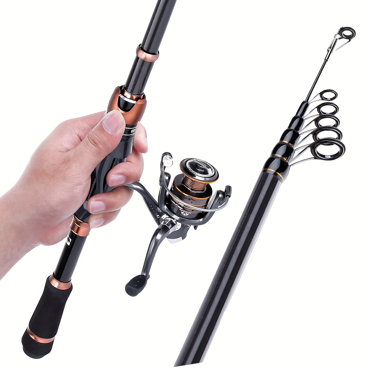 telescopic fishing rods sold on Temu Canada