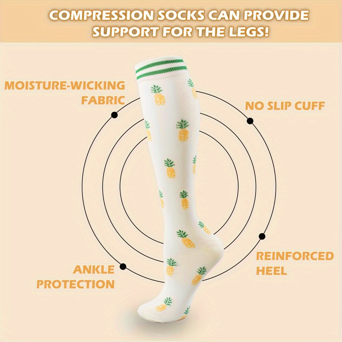 1+ Copper Sports Compression Socks Women Pregnancy - Temu