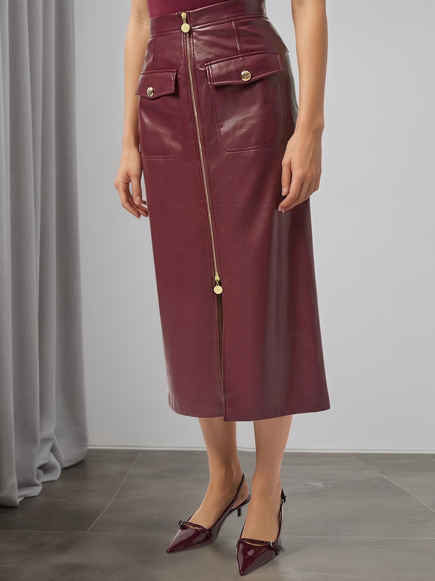 leather skirts long sold on Temu New Zealand