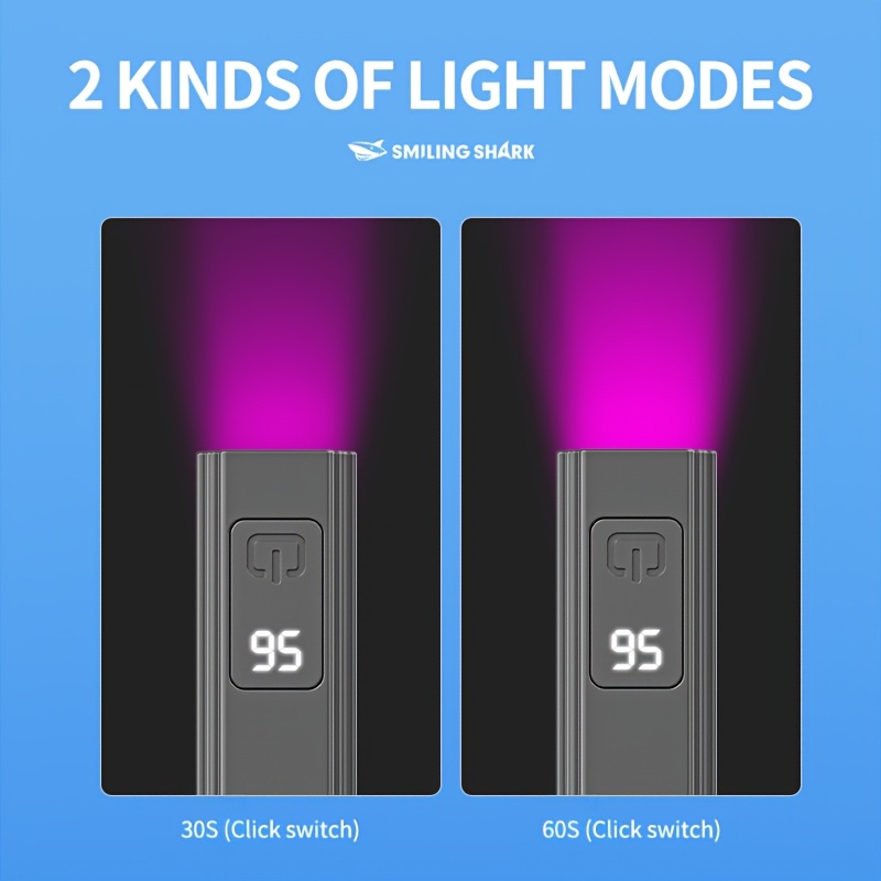 professional 365nm flashlight vegetable detection light dual lighting   type c rechargeable mini light with power indicator ideal for jewelry identification fluorescent agent detection aspergillus   inspection Product details 3