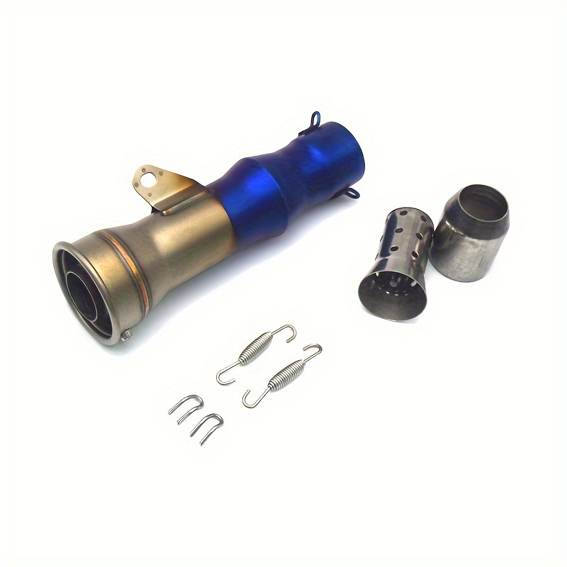 51mm universal motorcycle exhaust pipe modified   for z650 z900 er6n cbr1000rr yzf r1 r3 s1000rr slip on details 5