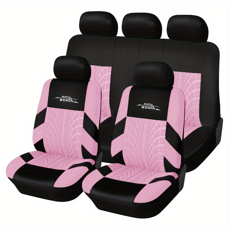 TEMU Universal Car Seat Cover Polyester Seat Covers Fashionable Decoration Of Seat Cover