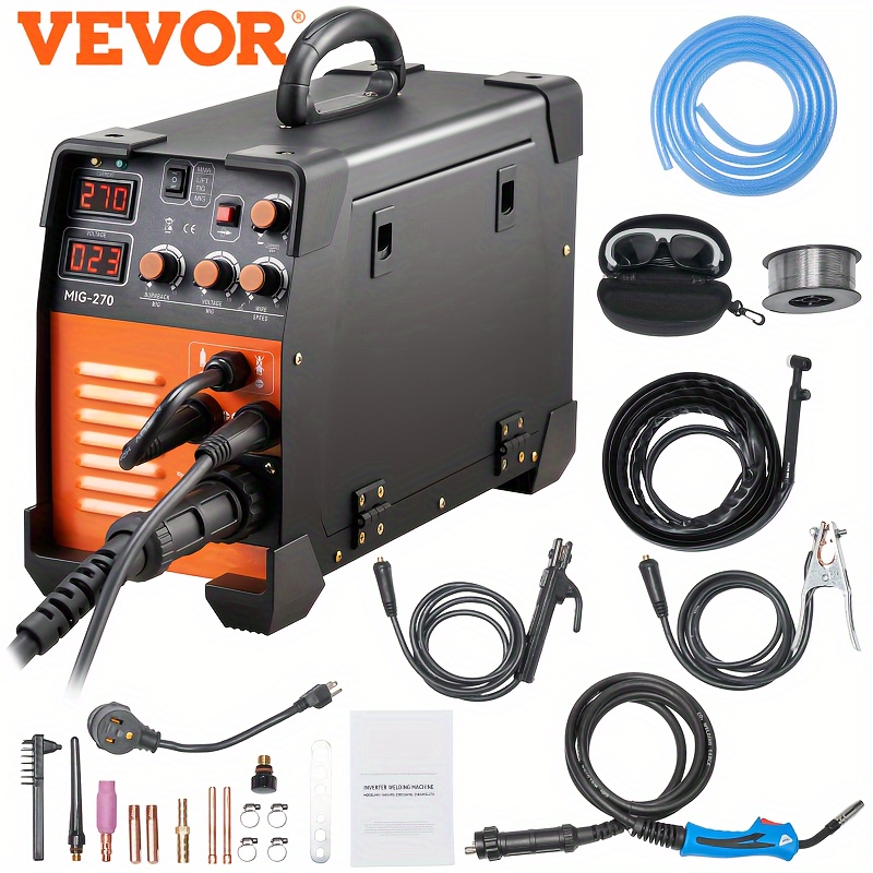 

Vevor Mig Welder, 3 In 1 Welding Machine, 110 220v Mig Lift Tig Arc Welder, Portable Lift Tig Welder Arc Welder With Igbt Inverter, Lcd Digital Display, Welder And Welding Wire