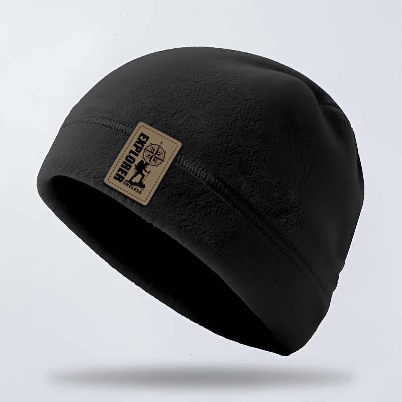 Image of Hat Running Cap Cap Winter Fleece Warm Outdoor Casual Sports All-match Men Women Riding Hat