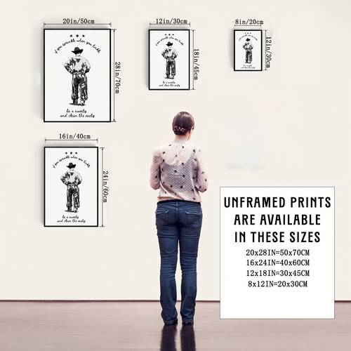 2d flat 2d flat 1pc unframed canvas wall art posters prints sprinkle western bathroom print neutral cowboy wall art funny bathroom decor printable bathroom poster howdy wall decor dorm art for living room bedroom home decor